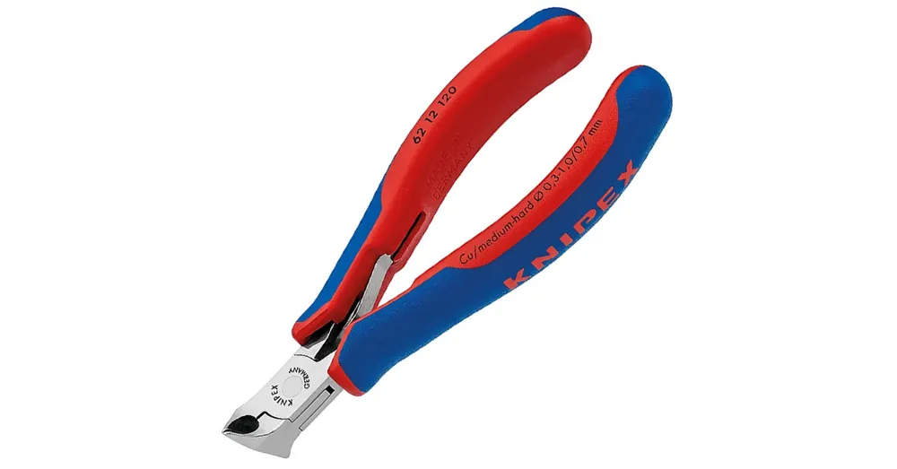 VDE HOMLOKCSÍPŐ FOGÓ 120mm FERDE 15FOKOS VÁGÓÉL KNIPEX 6212120 Gyors kiszállítás
