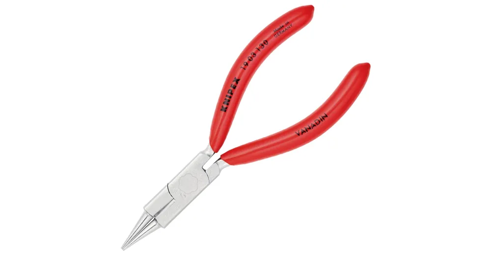 Szuper akció KEREKCSŐRŰFOGÓ 130mm ÉKSZERÉSZ FOGÓ, PVC NYÉL KNIPEX 1903130