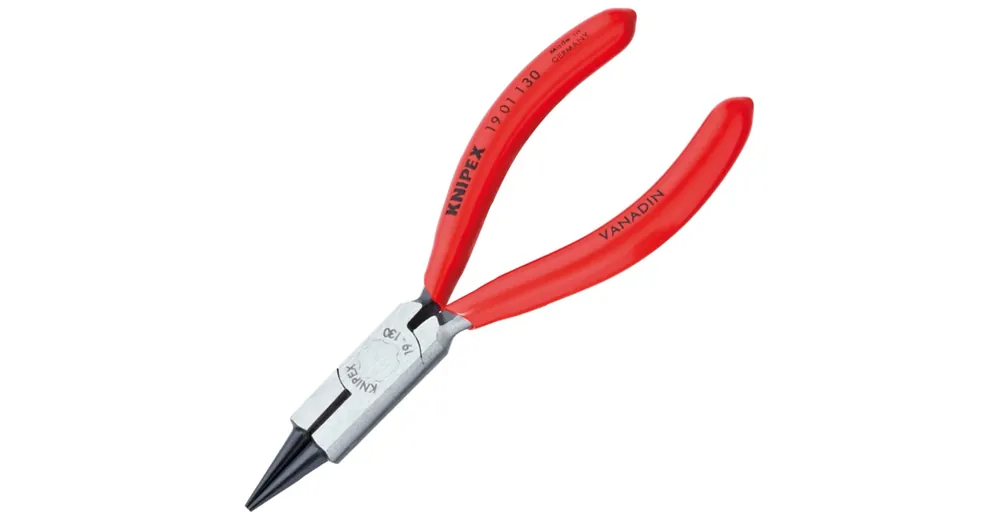 Kedvezmény KEREKCSŐRŰFOGÓ 130mm ÉKSZERÉSZ FOGÓ, PVC NYÉL KNIPEX 1901130