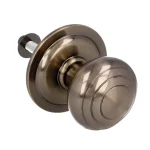 Szuper akció AMIG 14/6262 AJTÓGOMB KÖR ROZETTÁS D61/80 FIX ANTIK-BRONZ GÖMB EXTRANAGY