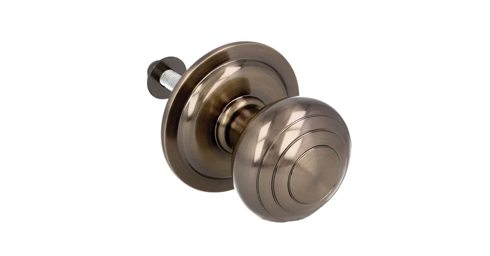 Szuper akció AMIG 14/6262 AJTÓGOMB KÖR ROZETTÁS D61/80 FIX ANTIK-BRONZ GÖMB EXTRANAGY