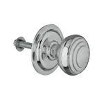 Korlátozott ajánlat AMIG 14/6445 AJTÓGOMB KÖR ROZETTÁS D61/80 FIX MATT KRÓM GÖMB EXTRA NAGY