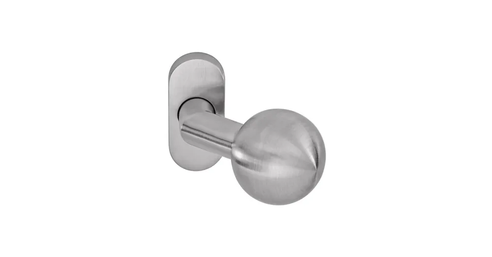 Olcsóbb AJTÓGOMB ELTOLT FIX ROZETTÁS INOX 60mm KINYÚLÁS OVÁL ROZ. ANBO 1120096