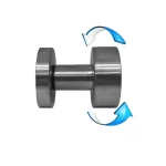 Expressz kézbesítés AJTÓGOMB FORGÓ ROZETTÁS INOX (HENGERES ALAKÚ) MAESTRO 32760TURN