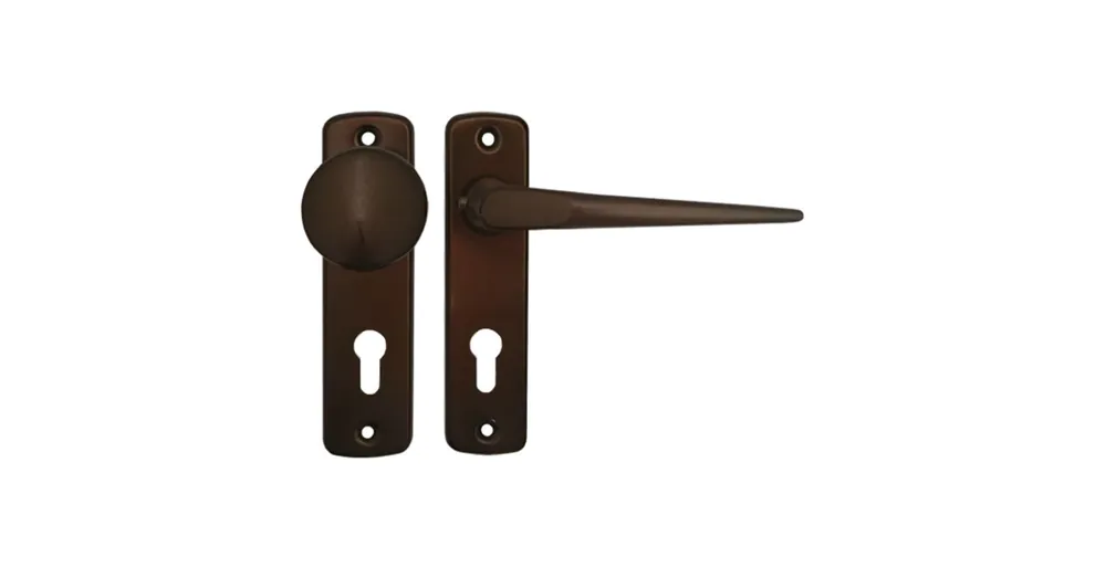Népszerű BEJÁRATI GOMBOS GARNITÚRA F5 55mm CILINDERES MAGYAR ANTIK-BRONZ