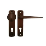 Biztonságos fizetés BEJÁRATI GOMBOS GARNITÚRA F4 90mm CILINDERES MAGYAR ANTIK-BRONZ