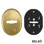 AJTÓZÁRCÍM OVÁL 70*55mm SR KÉTTOLLÚ ZÁRHOZ BELSŐ RÉSZ MOTTURA 95324/SR Kedvezmény