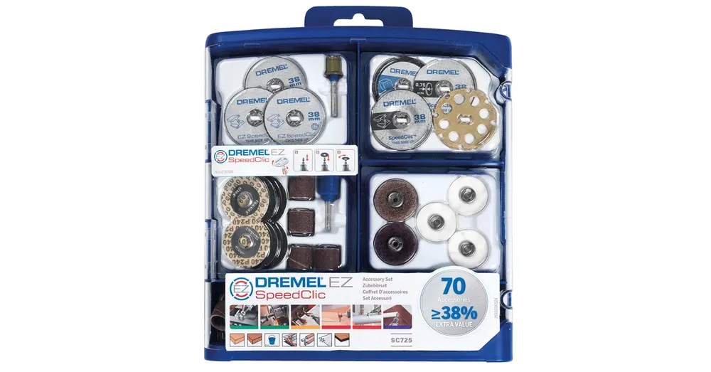 Alacsony ár DREMEL 2615E725JA DREMEL TARTOZÉK KÉSZLET 725 70DB-OS