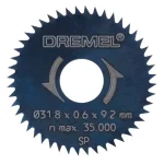 Biztonságos fizetés DREMEL 26150546JB KÖRFŰRÉSZLAP D31,8 D3,2 SZÁR 546 SZÉNACÉL48FOG 1DB/CS.