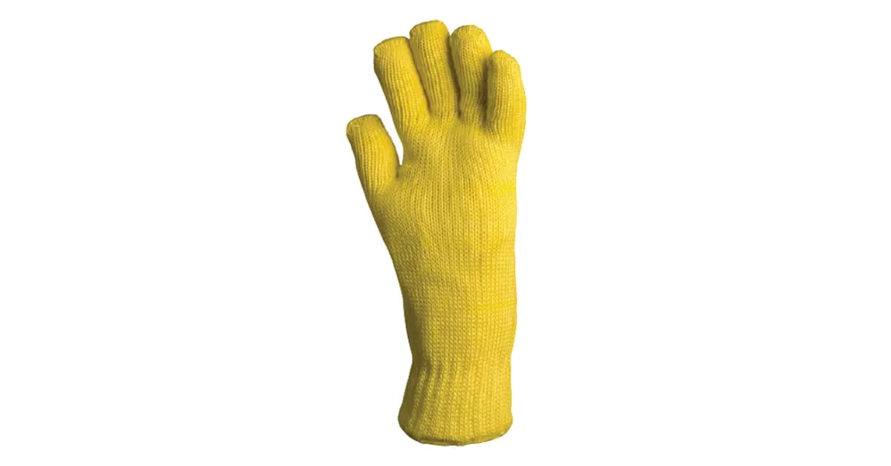 Gyors kiszállítás VÉDŐKESZTYŰ KEVLÁR SÁRGA 10 HŐÁLLÓ 250C°,VÁGÁSBIZTOS 35cm COVERGUARD 4657