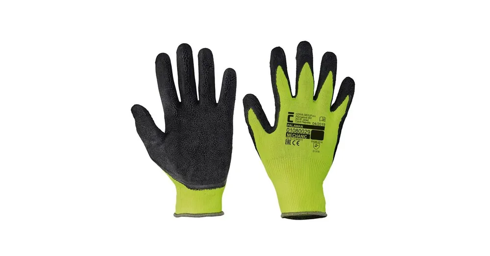 VÉDŐKESZTYŰ NYLON MÁRTOTT 11 PALAWAN SÁRGA-FEKETE CERVA 0108002999110 Kedvezmény