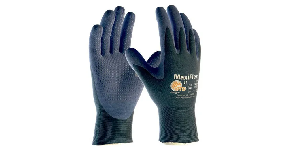 Akciós ár VÉDŐKESZTYŰ KÉK PÖTTYÖS 09 MAXIFLEX ELITE 34-244 ATG VO-A3100/09