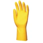 VÉDŐKESZTYŰ SÁRGA GUMI M HTG PAMUTBOLYHOS, 30cm/0,5mm COVERGUARD 5028 Végkiárusítás