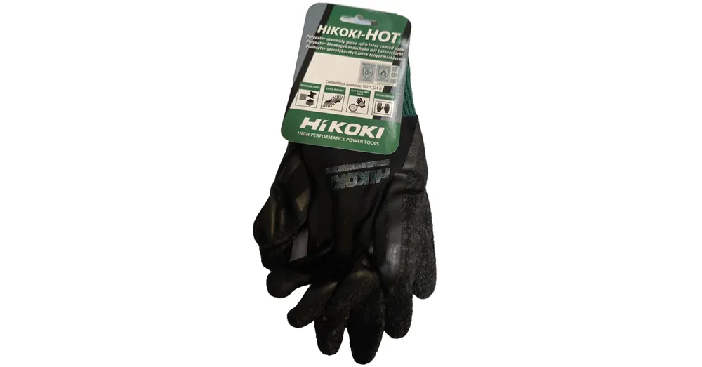 Népszerű VÉDŐKESZTYŰ MÁRTOTT 10 POLIÉSZTER/LATEX HŐÁLLÓ HIKOKI HOT UTOLSÓ DARABOK