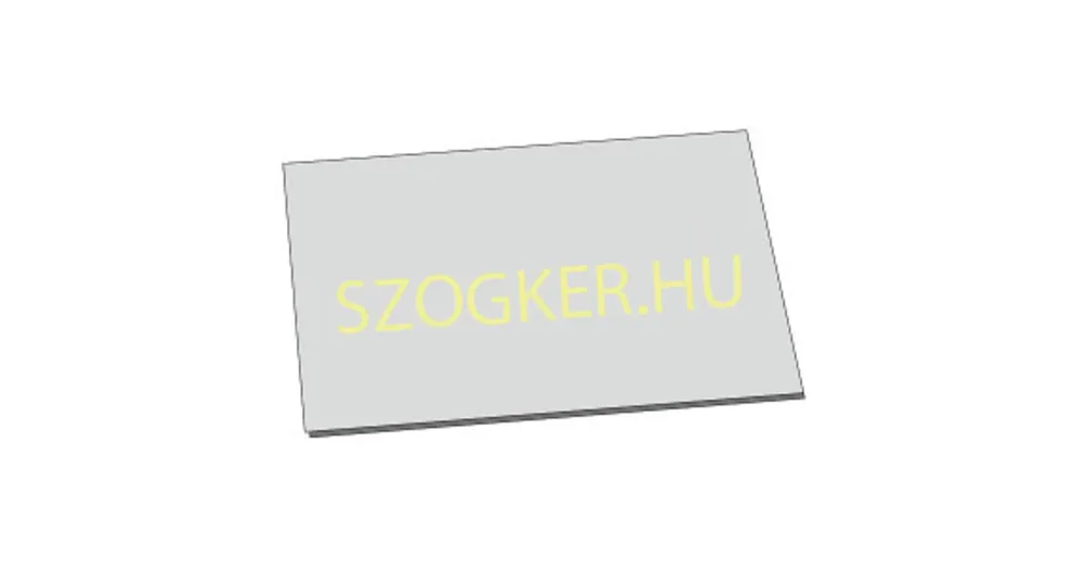 HEGESZTŐÜVEG 110*55mm FEHÉR-SZÍNTELEN (ELŐTÉT ÜVEG) MAGYAR Különleges ajánlat