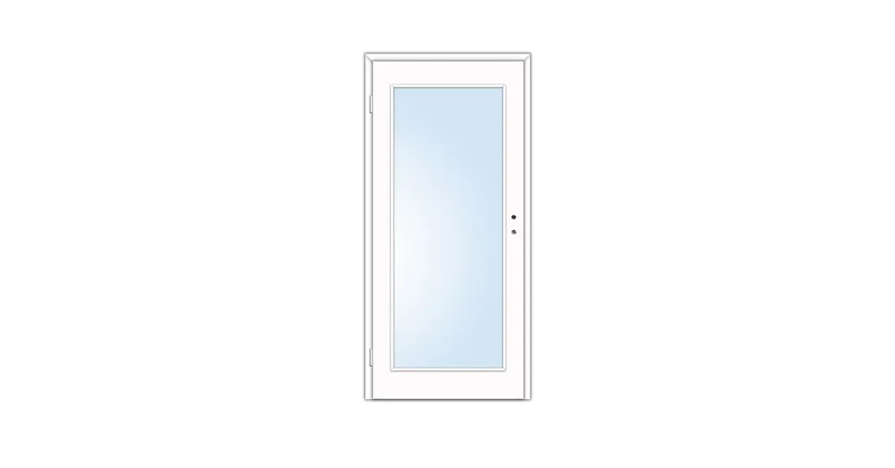 Árengedmény Dekor beltéri ajtó Mekka 100x210 balos fehér 12-14 tokkal