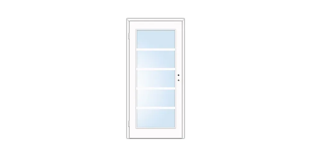 Vásárlói kedvenc Dekor beltéri ajtó Mekka V 100x210 balos fehér 12-14 tokkal