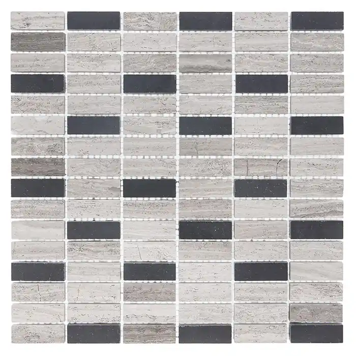 Árcsökkenés DUNIN WOODSTONE GREY BLOCK MIX 48 mozaik csempe