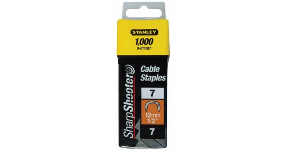 Legkelendőbb STANLEY 1-CT108T TŰZŐKAPOCS U 12*7mm 1000DB/CSOMAG HG.