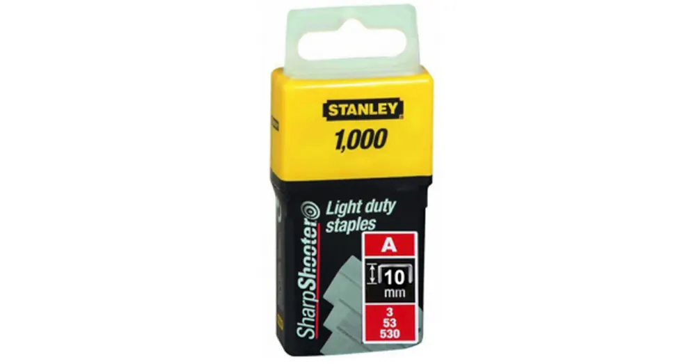 Vásárlói kedvenc STANLEY 1-TRA206T TŰZŐKAPOCS A 10*11,3mm TYPE53/A/M53 1000DB/CSOMAG HG.