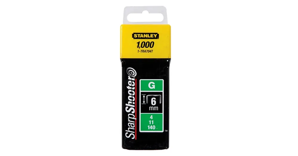 Prémium STANLEY 1-TRA704T TŰZŐKAPOCS G 6*10,6mm 1000DB/CSOMAG HG.