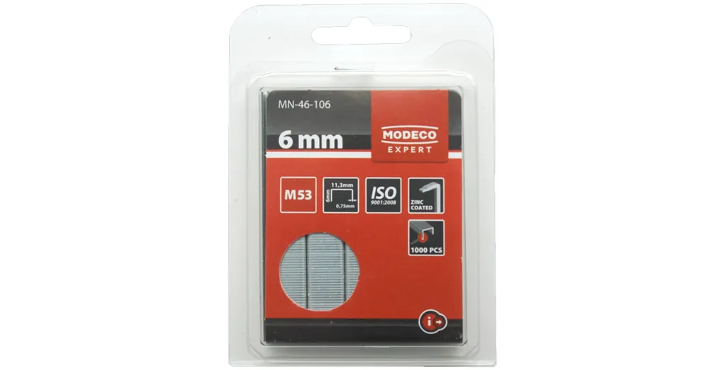 MODECO 46106-TOPEX TŰZŐKAPOCS M53 6*11,3mm TYPE53/A/M53 1000DB/CS 0,75mm Ne maradj le