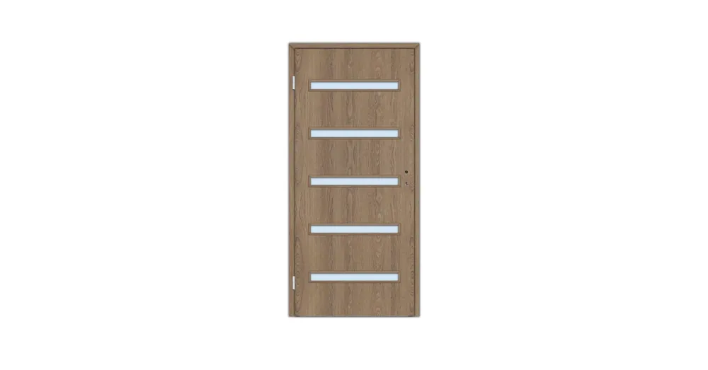 Végkiárusítás Dekor beltéri ajtó Milétosz V 100x210 balos meszes tölgy 12-14 tokkal