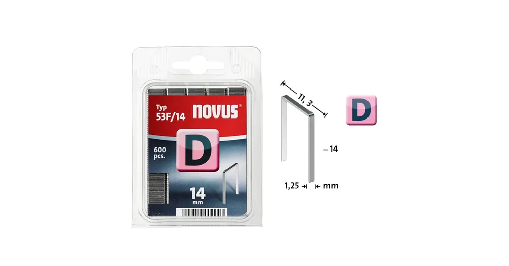 TŰZŐKAPOCS D 14*11,3mm 600DB/CSOMAG 1,25mm VASTAG NOVUS 042-0378 53F/14 Rendeld meg most