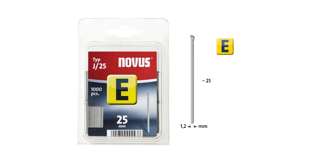 TŰZŐSZEG E 25mm 1000DB/CSOMAG 1,2mm VASTAG NOVUS 044-0065 J/25 Alacsony ár