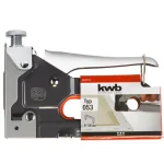 Biztonságos fizetés TŰZŐGÉP 4-14mm KÉZI FÉMHÁZAS STAPLE GUN TACK 140(több szín) KWB 49053714