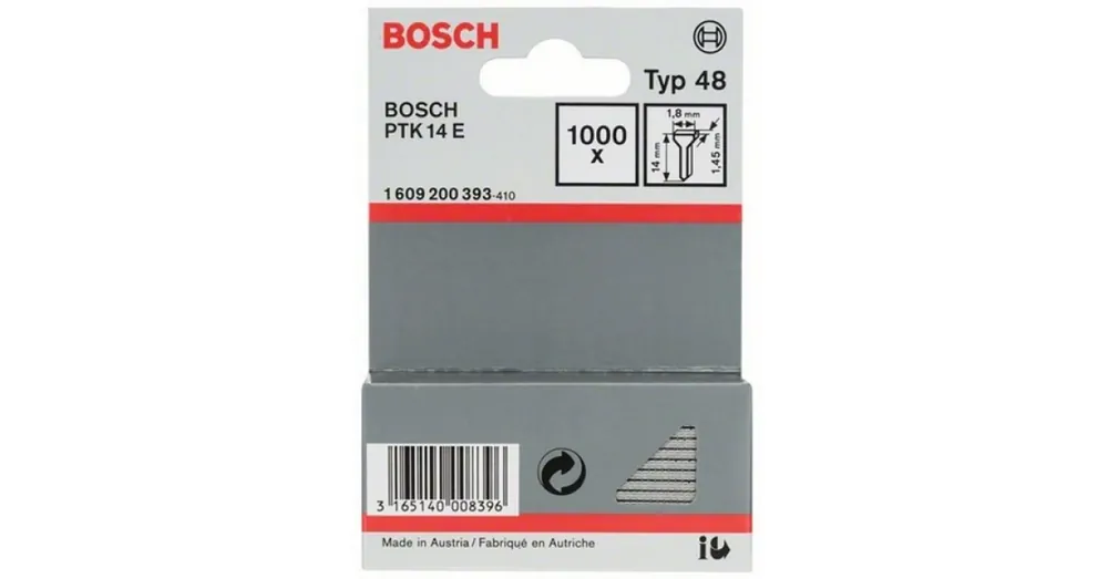 BOSCH 1609200393 SZEGBELÖVŐHÖZ TŰSZEG 14mm 1000DB/DOB. Biztonságos fizetés