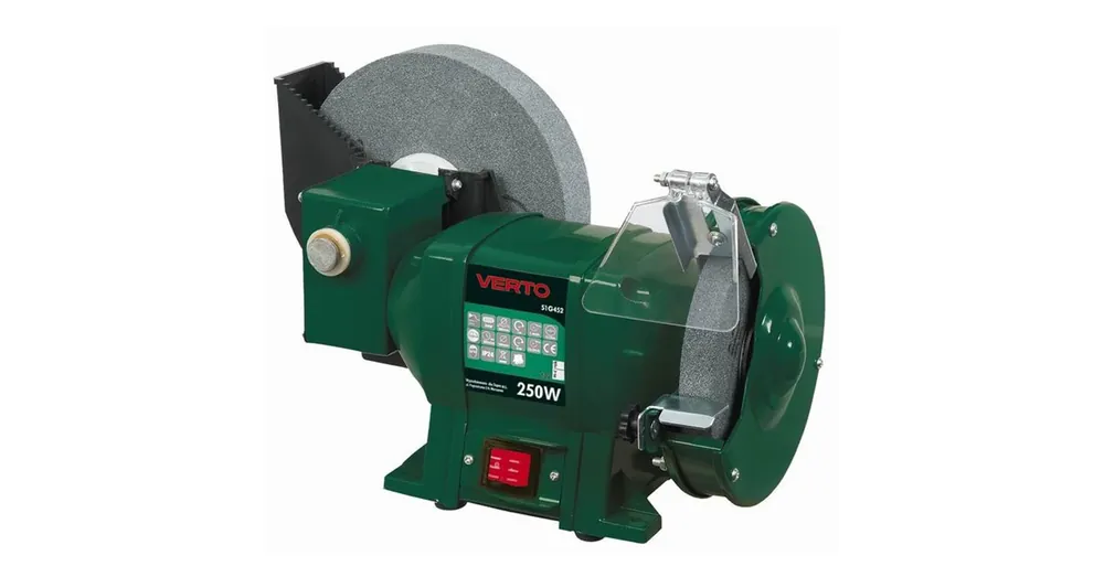 KÖSZÖRŰGÉP ASZTALI 200mm 250W KETTŐS- POLÍROZÓ FOKOZATTAL VERTO 51G452 Azonnal elérhető