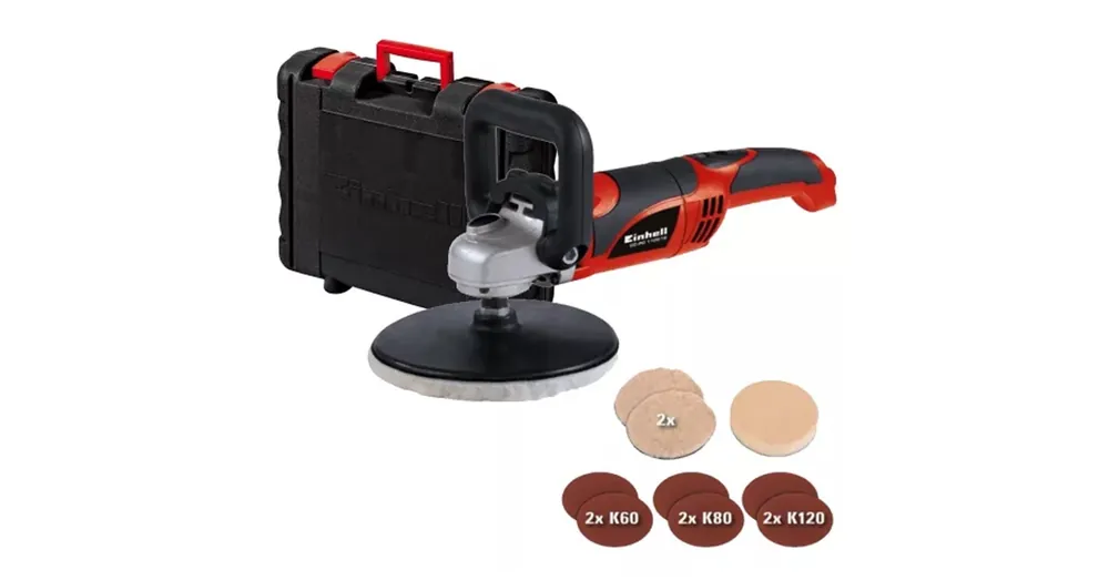 POLÍROZÓGÉP Einhe.CC-PO1100/1E D180 1100w KOFFEREL EINHELL 2093264 Alacsony ár