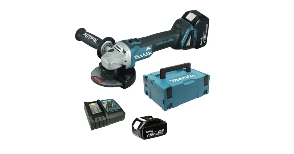 MAKITA DGA504RTJ SAROKCSISZOLÓ AKKUMULÁTOROS 18V 2DB 5Ah AKKUVAL Nézd meg most