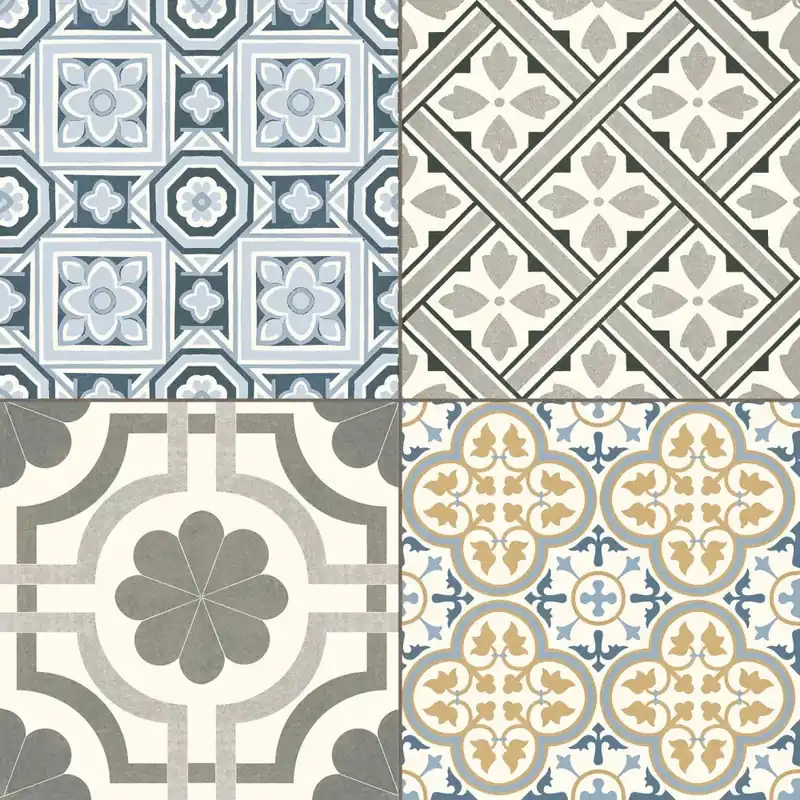 Prissmacer Pre. Windsor (Mix 6db) álfugás cementlap hatású patchwork matt járólap 45*45 Végkiárusítás