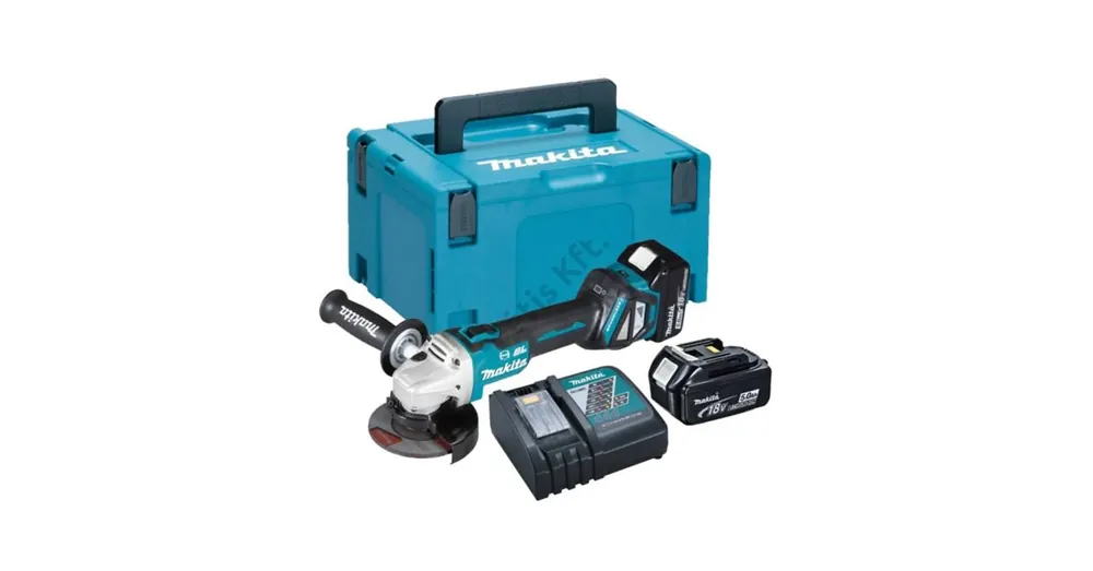 Vásárlói kedvenc MAKITA DGA513RTJ SAROKCSISZOLÓ AKKUMULÁTOROS 18V 125mm 2DB 5Ah AKKUVAL
