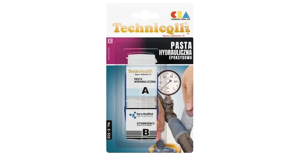 VÍZ ÉS FŰTÉSCSŐ JAVÍTÓ KÉSZLET KÉTKOMPONENSŰ 2*50ml TECHNICOLL E-532 Szuper akció
