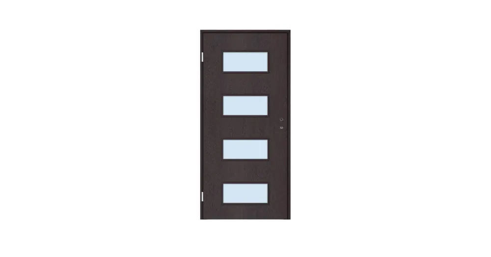 Különleges ajánlat Dekor beltéri ajtó Théba 90x210 balos wenge 12-14 tokkal