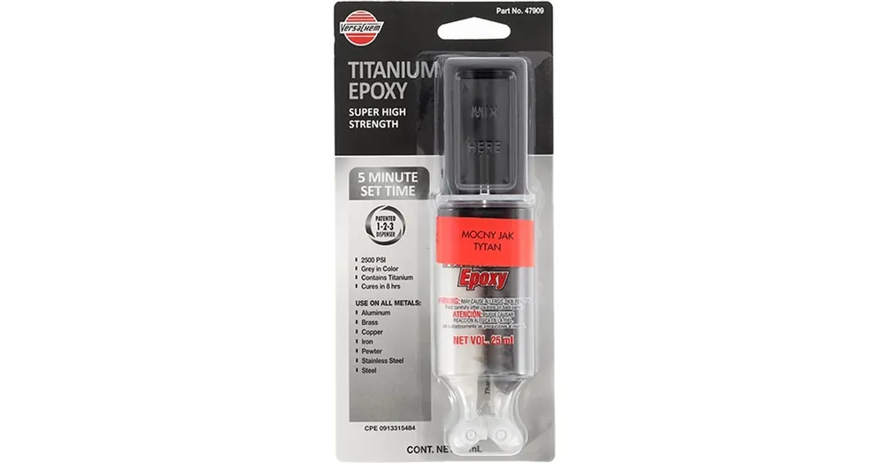 RAGASZTÓ EPOXY5P 25ml TITANIUM KÉTKOMPONENSES, VÍZÁLLÓ VERSACHEM 47909 Gyors kiszállítás