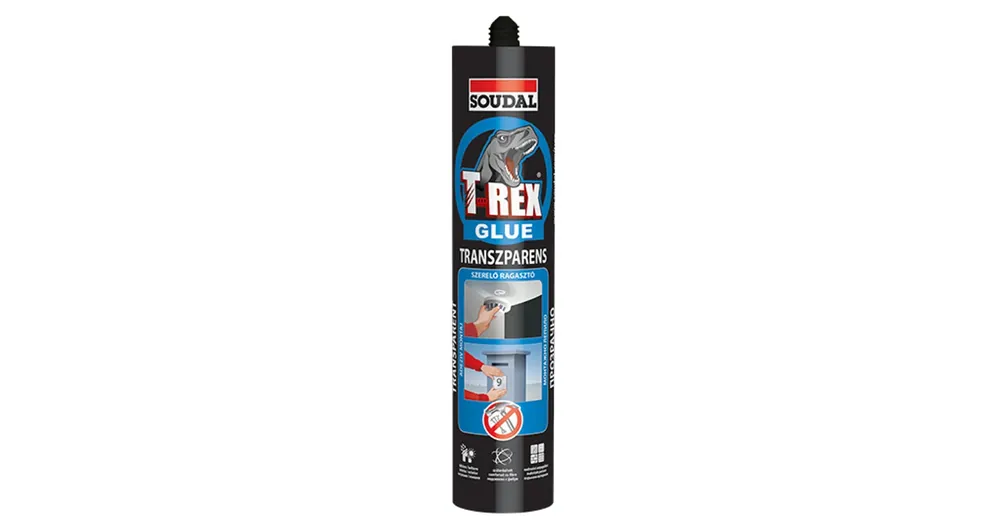 Szuper ajánlat RAGASZTÓ ÉPÍTÉSI 310ml T-REX KÉK TRANSPARENS SOUDAL 125933