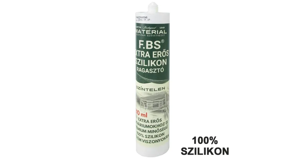 Akciós ár RAGASZTÓ-TÖMÍTŐ F.BS SZÍNTELEN 310ML KARTUSOS SZILIKONOS MATERIAL
