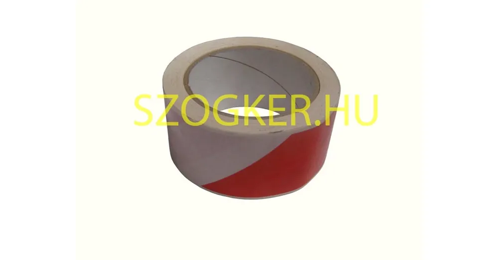 JELÖLŐSZALAG PIROS-FEHÉR 66M 50mm SZÉLES ÖNTAPADÓS COVERGUARD 70030 Prémium