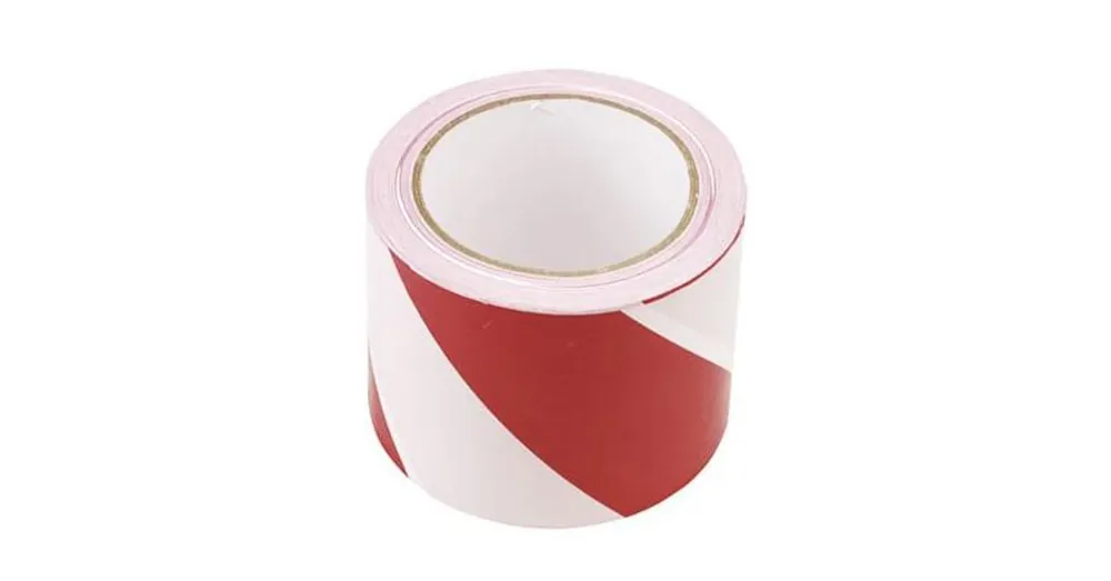 JELÖLŐSZALAG PIROS-FEHÉR 100M 50mm SZÉLES NEM.ÖNT.- KORDON IMPORT 70010 Árcsökkenés