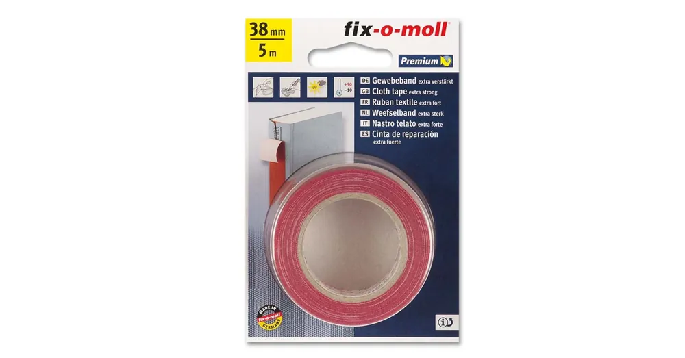 FIX-O-MOLL 3563317 RAGASZTÓSZALAG LENVÁSZON 5M*38mm PIROS EXTRA ERŐS Szezonális akció
