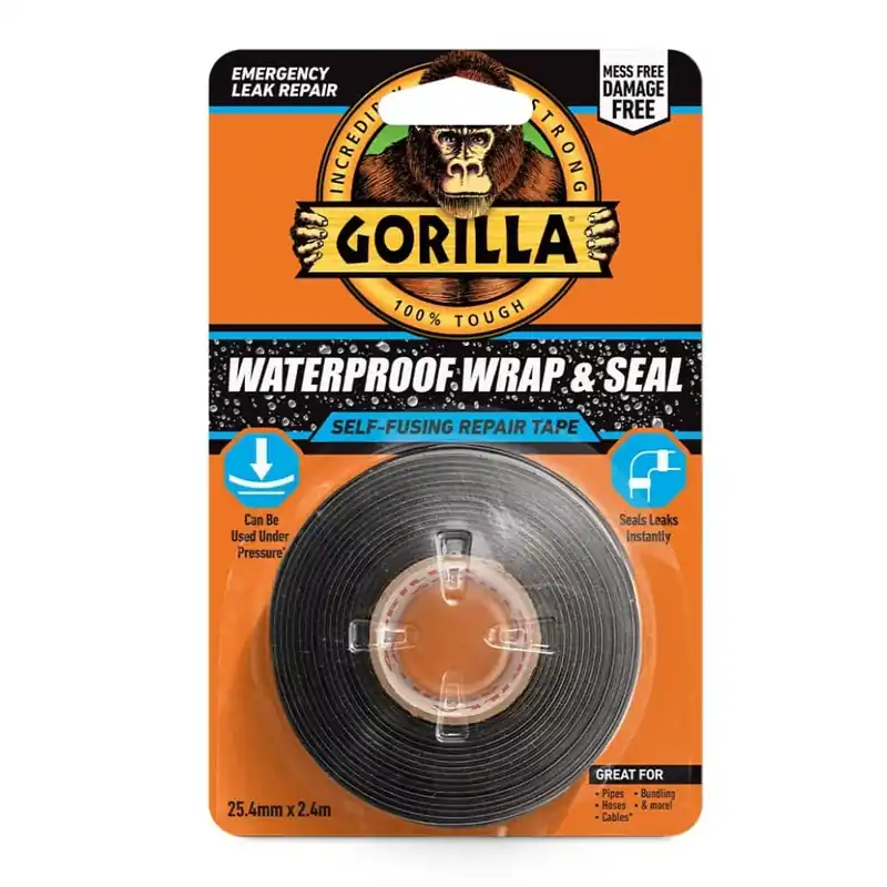 Rendeld meg most Gorilla Waterproof Wrap & Seal Önvulkanizáló szalag 2,5 cm × 2,4 m