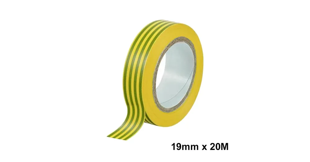 Ne maradj le SZIGETELŐSZALAG 19mm/20FM ZÖLD-SÁRGA PVC ATC Z90020