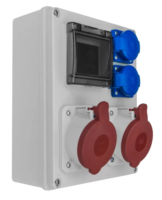 Expressz szállítás R-BOX 240, 4modul, 2x32A/5p,2x250V, IP44