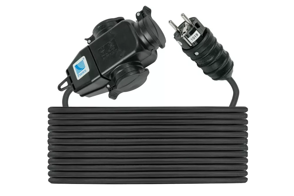 Vásárlói kedvenc Csatlakozó vezeték elosztóval, H05RR-F 3x1,5mm2 - 10m, 16A, 250V