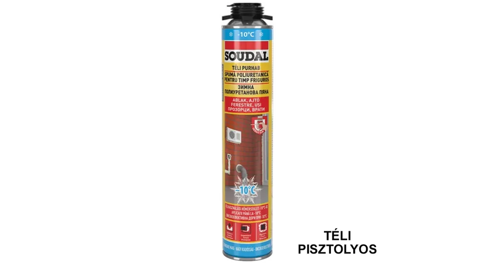 PURHAB TÉLI-PROFI 750ML PISZTOLYOS-GÉPI SOUDAL 123013 Akció