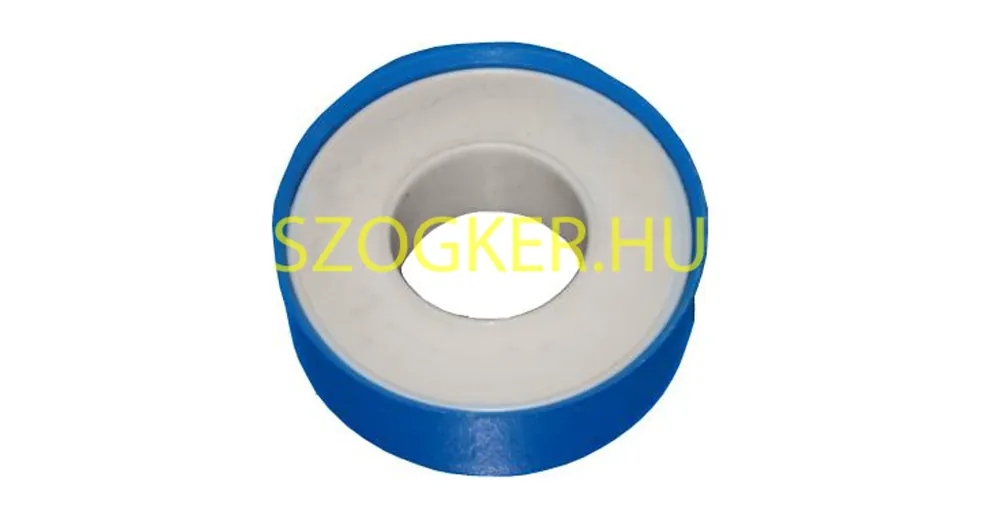 TEFLONSZALAG VÍZHEZ 12mm*0.075 FEHÉR-KÉK CSOMAGOLÁS 10M/TEK. MAGYAR Népszerű